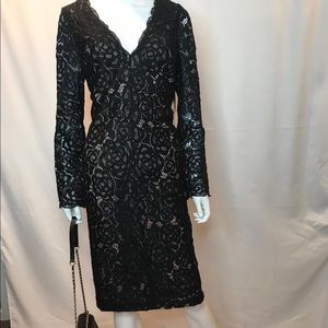 BLACK LACE VERA WANG DRESS